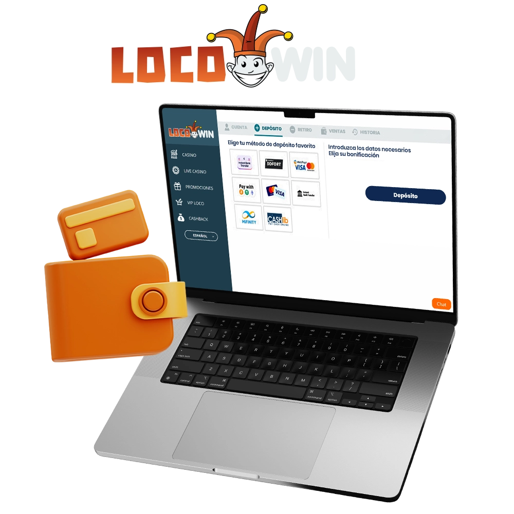 At LocoWin Casino, you will find many convenient and fast ways to deposit funds into your account.