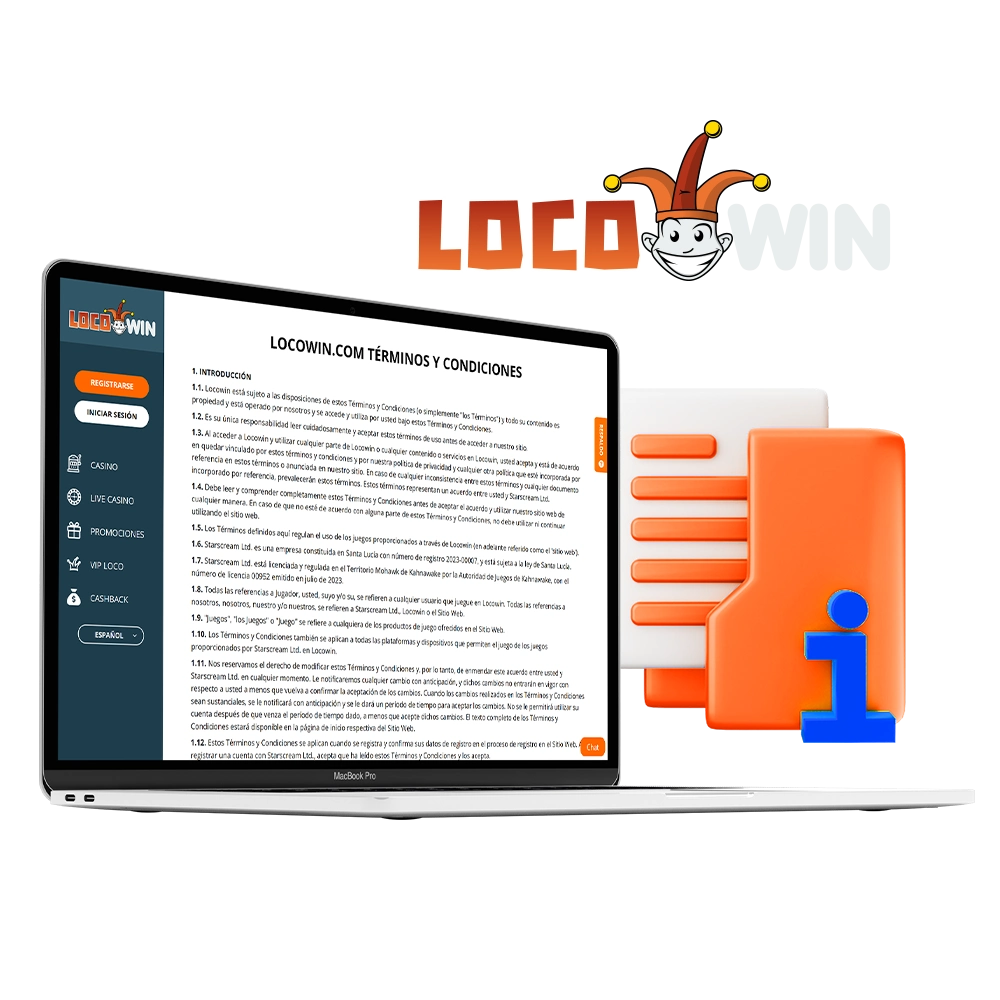 Please review all of LocoWin's terms and conditions to ensure safe gaming and compliance with applicable laws.