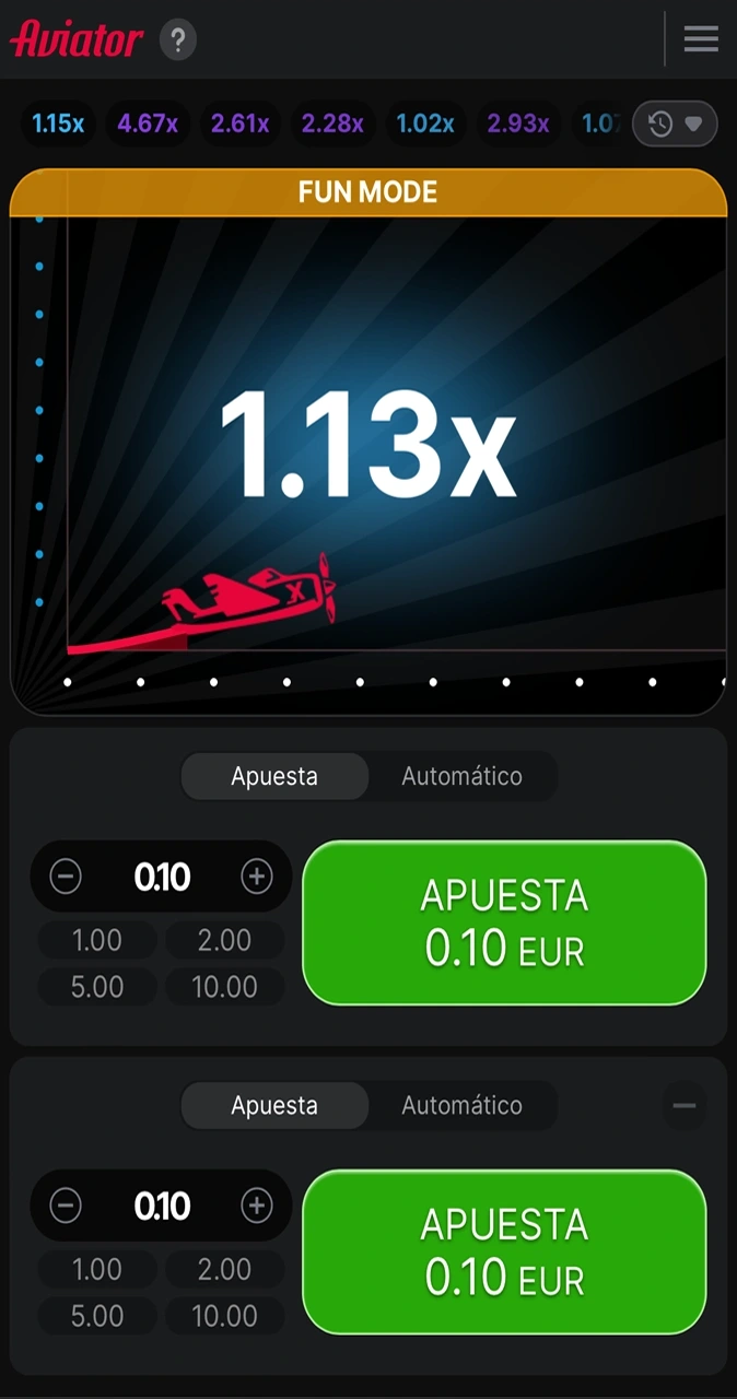 Start of the Aviator game round at Locowin.