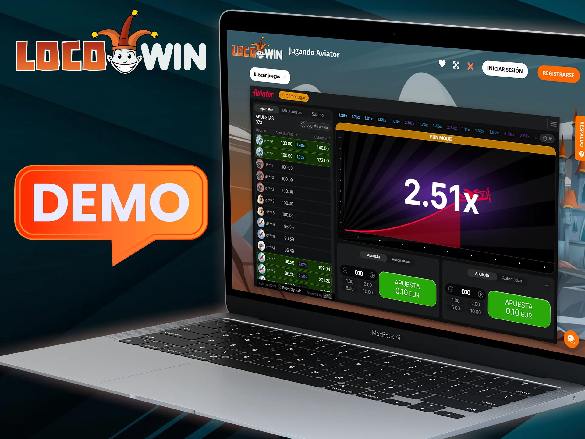 The demo mod of the Aviator game at Locowin will allow you to hone your skills.