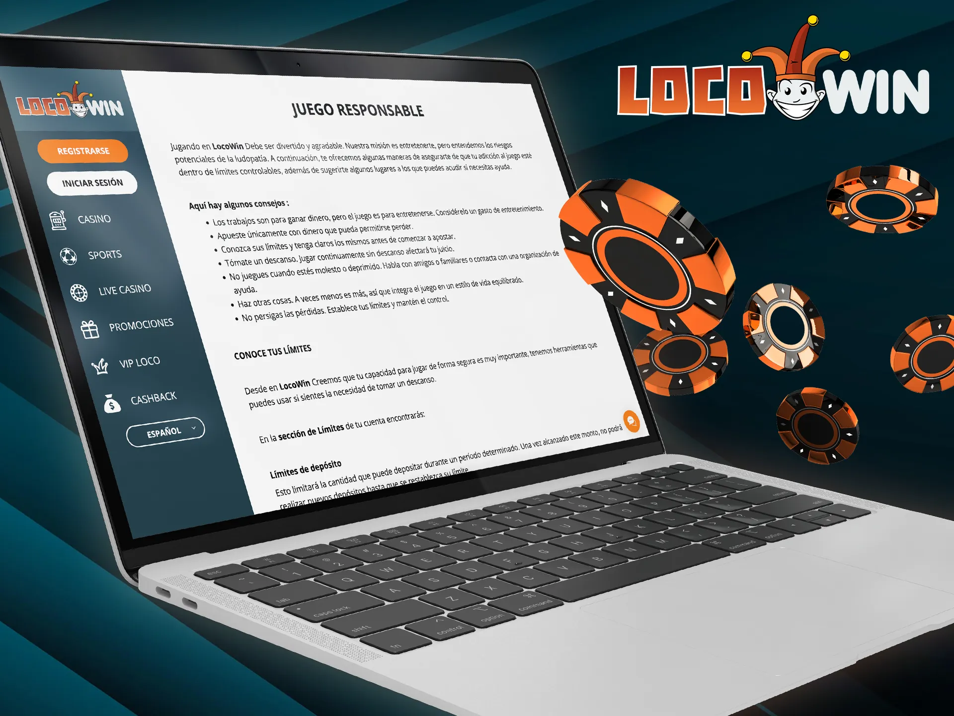 Play responsibly with Locowin's self-control tools.