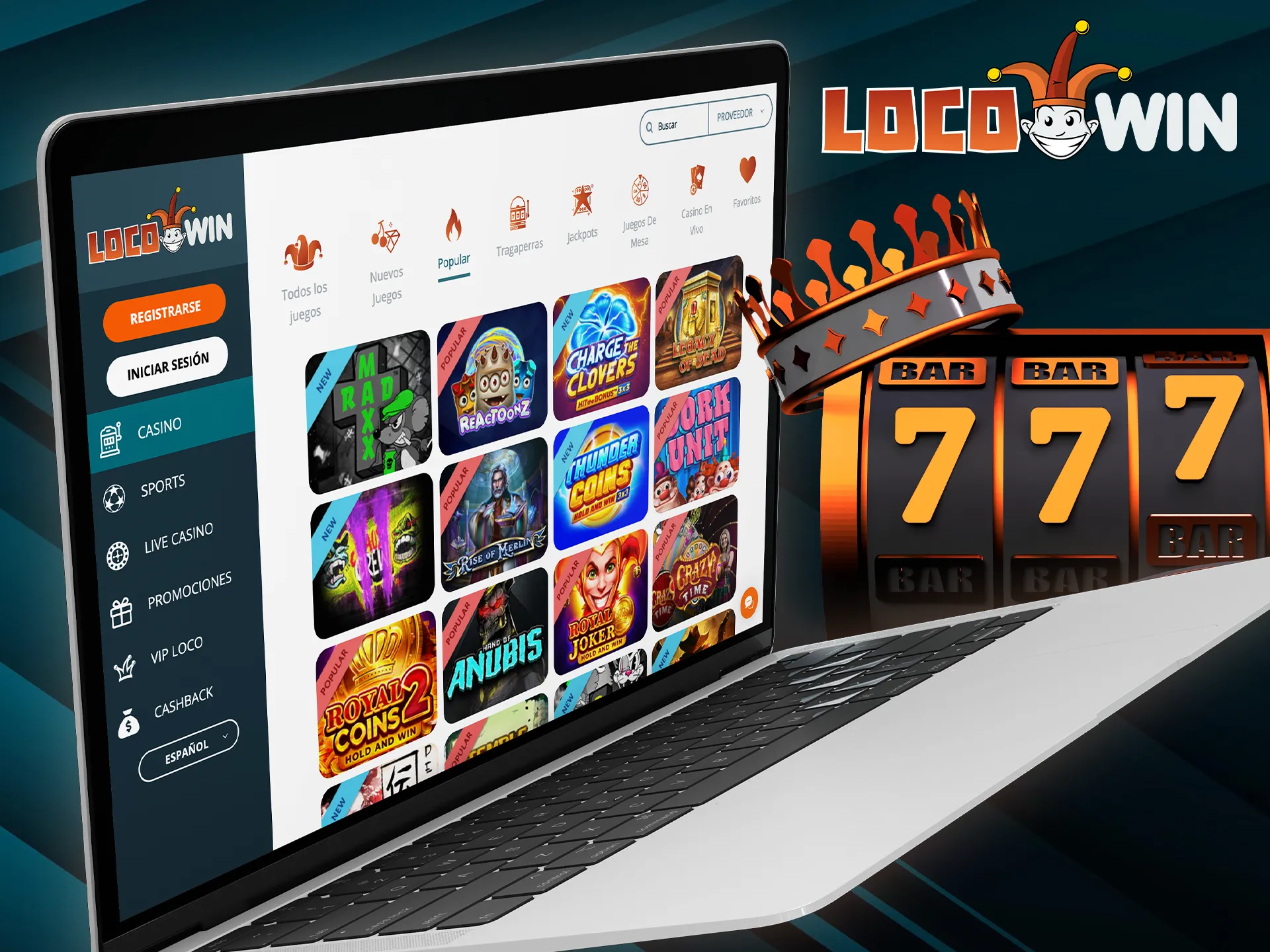 Play the most popular slots at Locowin and win.