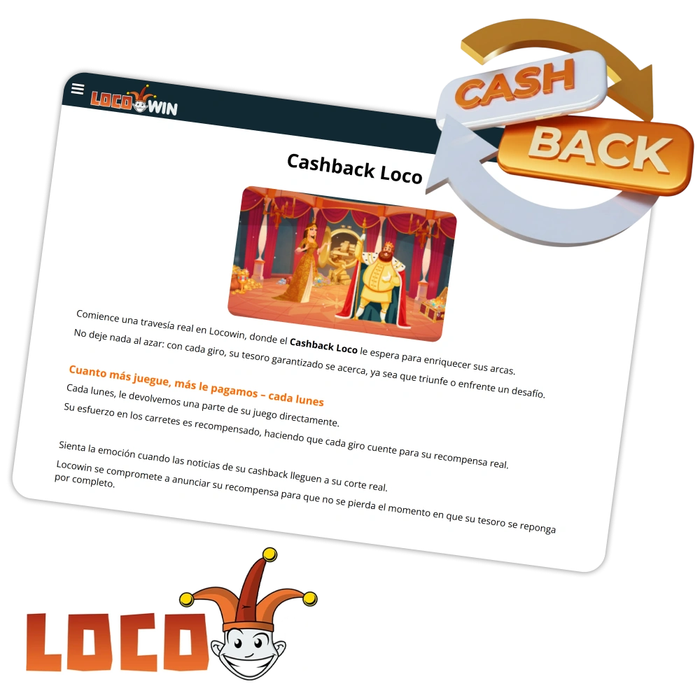 Play more and get bigger weekly cashback at Locowin.