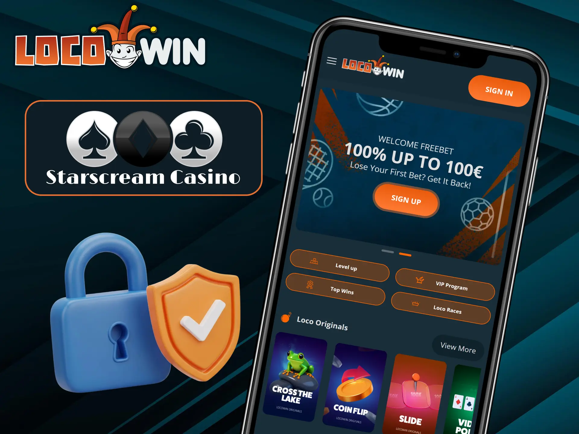 We use the most advanced encryption protocols to ensure the security of your data at LocoWin.