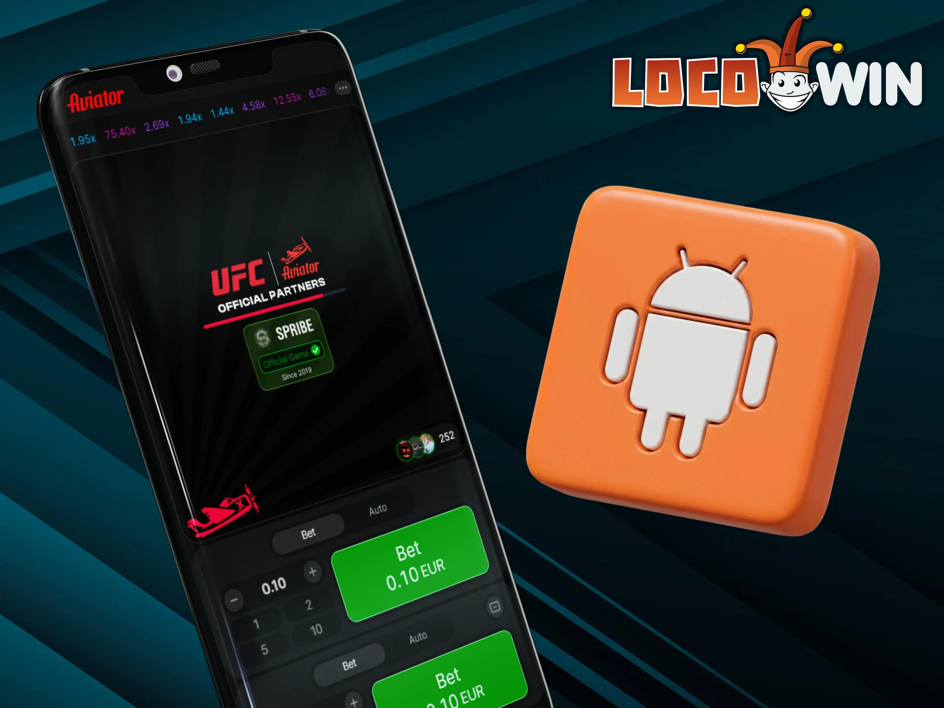 LocoWin offers Android users a convenient app for playing Aviator.