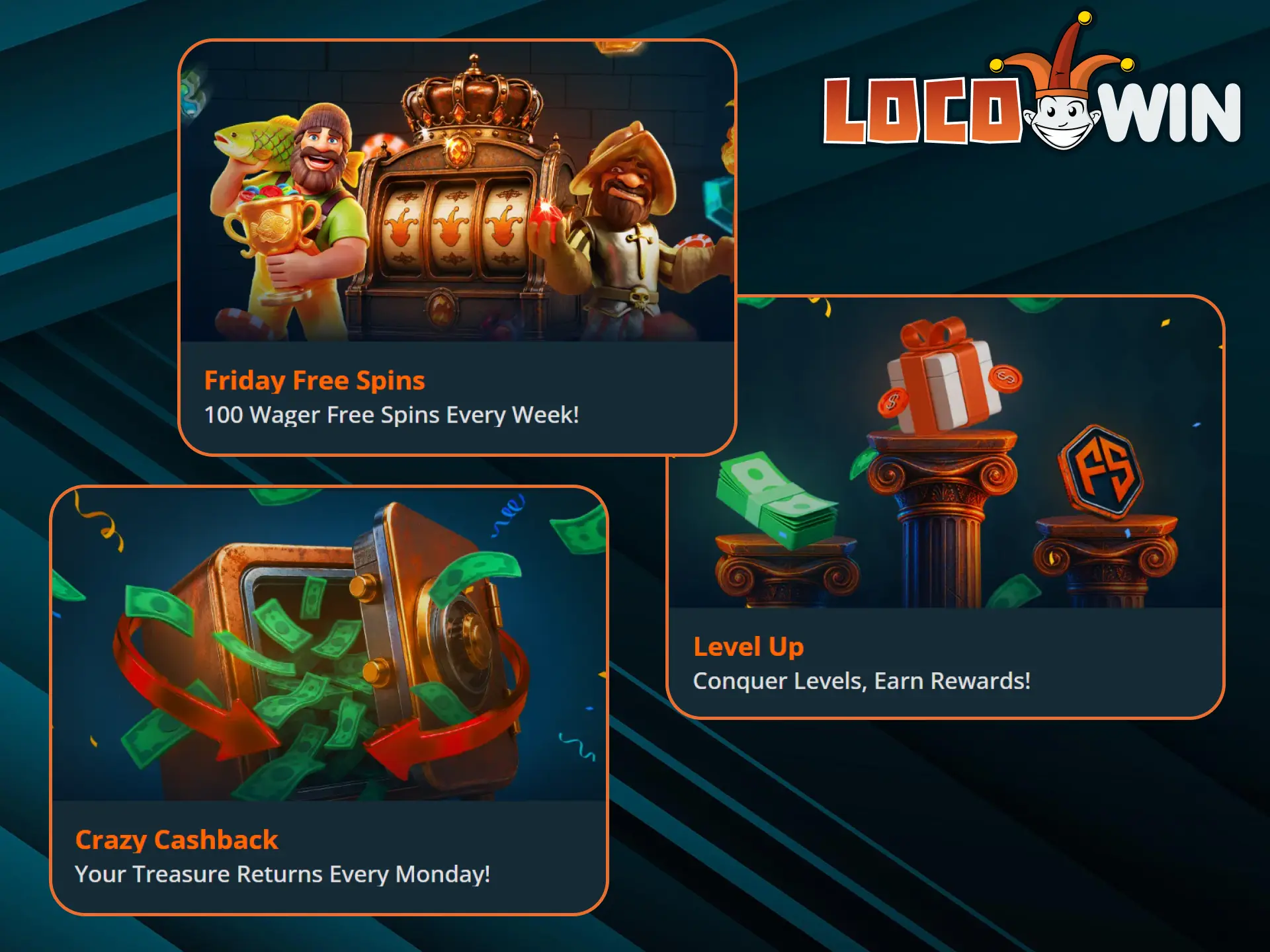Discover the offers LocoWin has for its users.