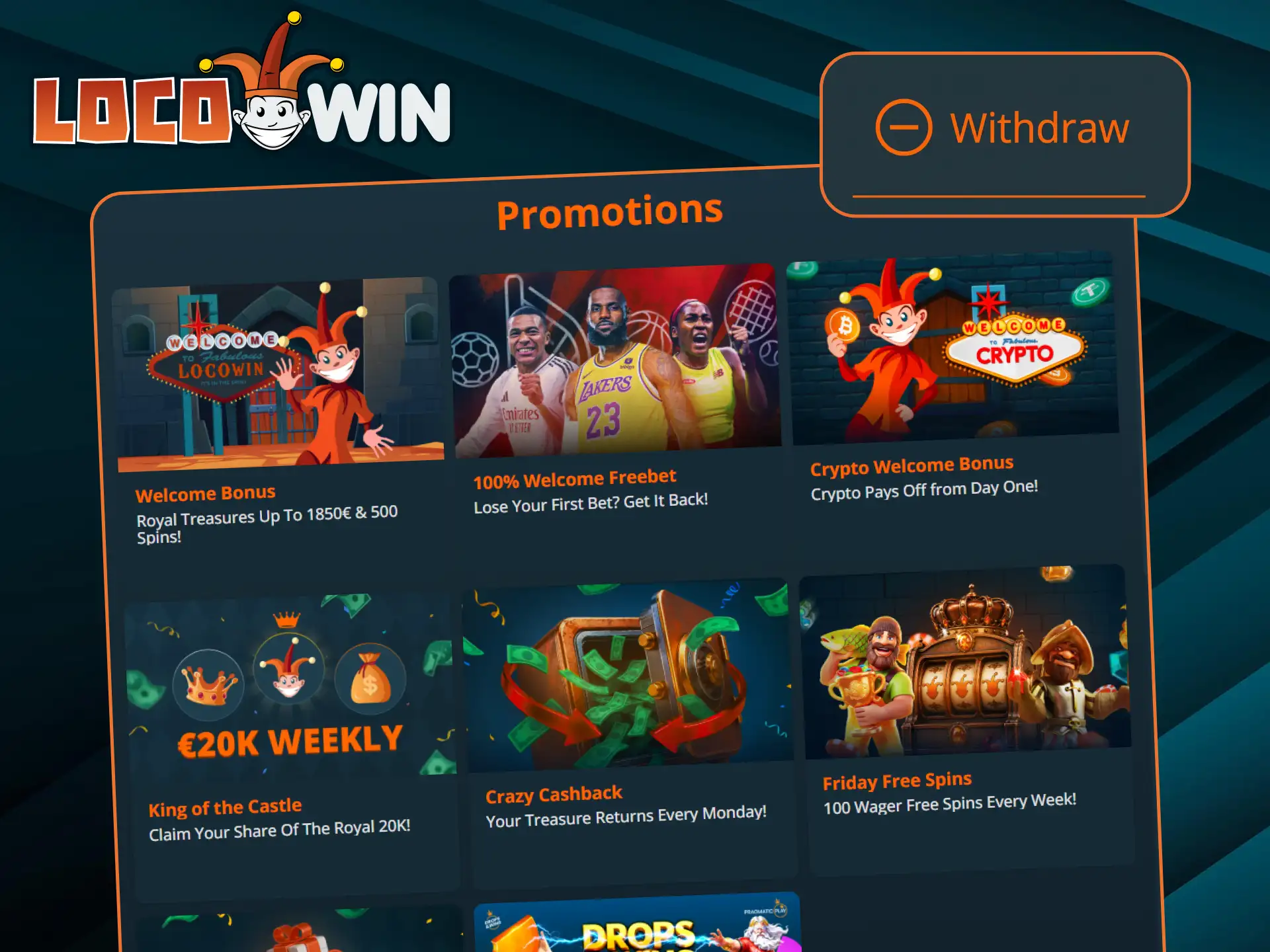 Learn how to withdraw bonuses from your LocoWin account.
