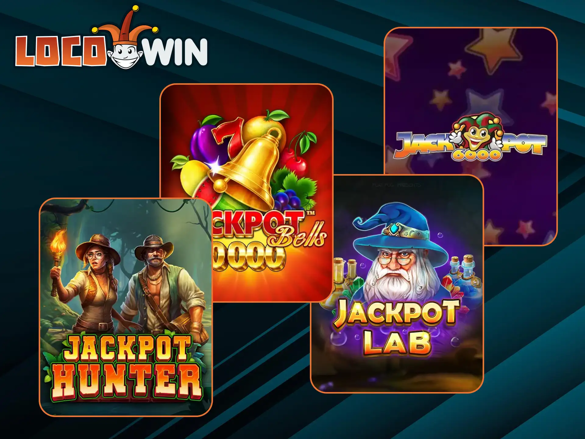 Choose the best LocoWin jackpots and win big.