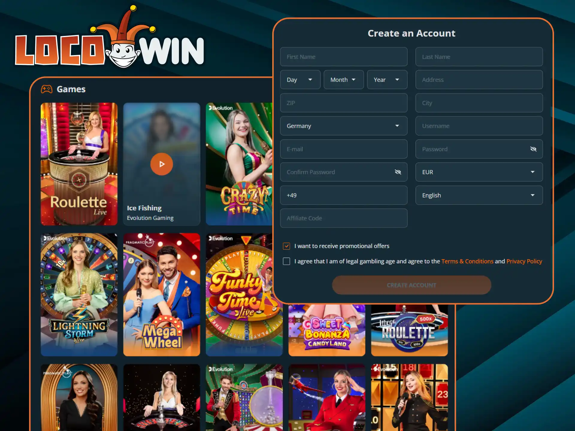 Learn how to play at LocoWin live casino.