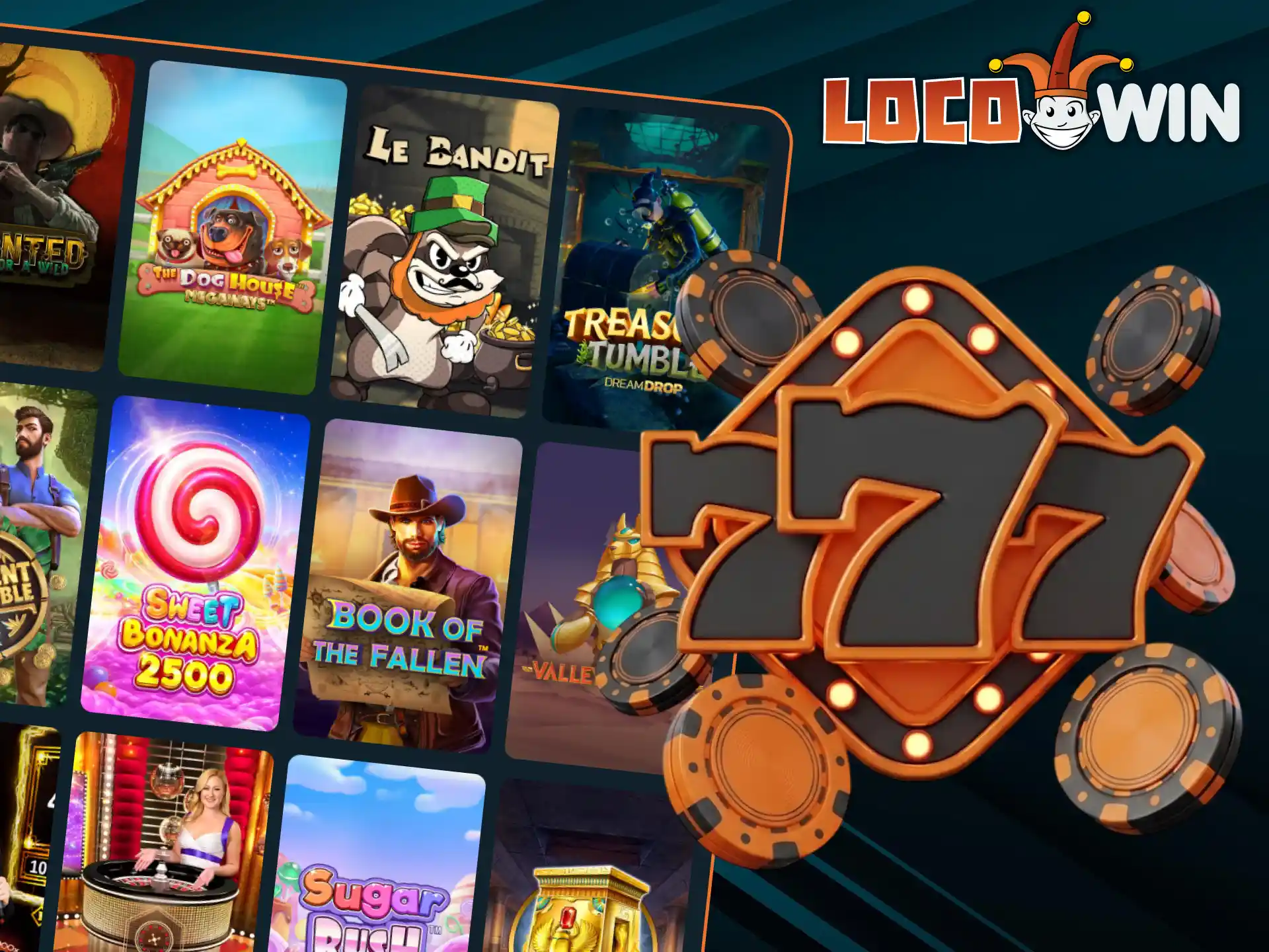 Experience an adrenaline rush as you spin the reels and search for winning combinations in LocoWin.